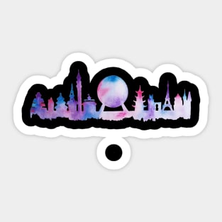 Epcot Skyline Sticker